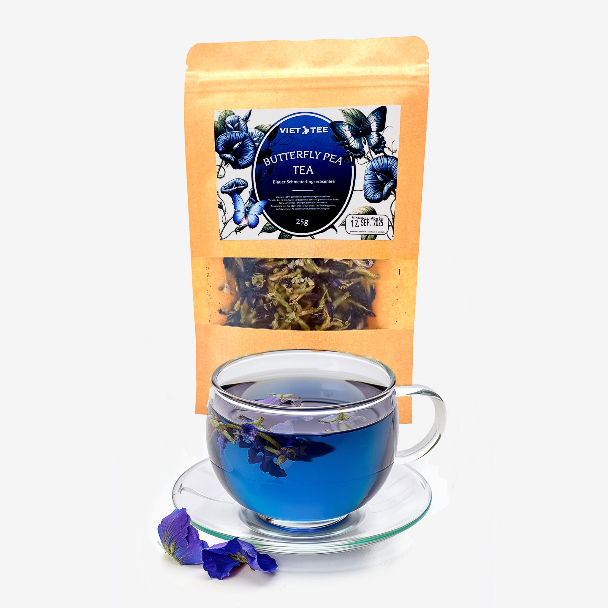 25g Butterfly Pea Tea – Butterfly Pea Tea from Vietnam: Detox, Colour Change &amp; Wellbeing