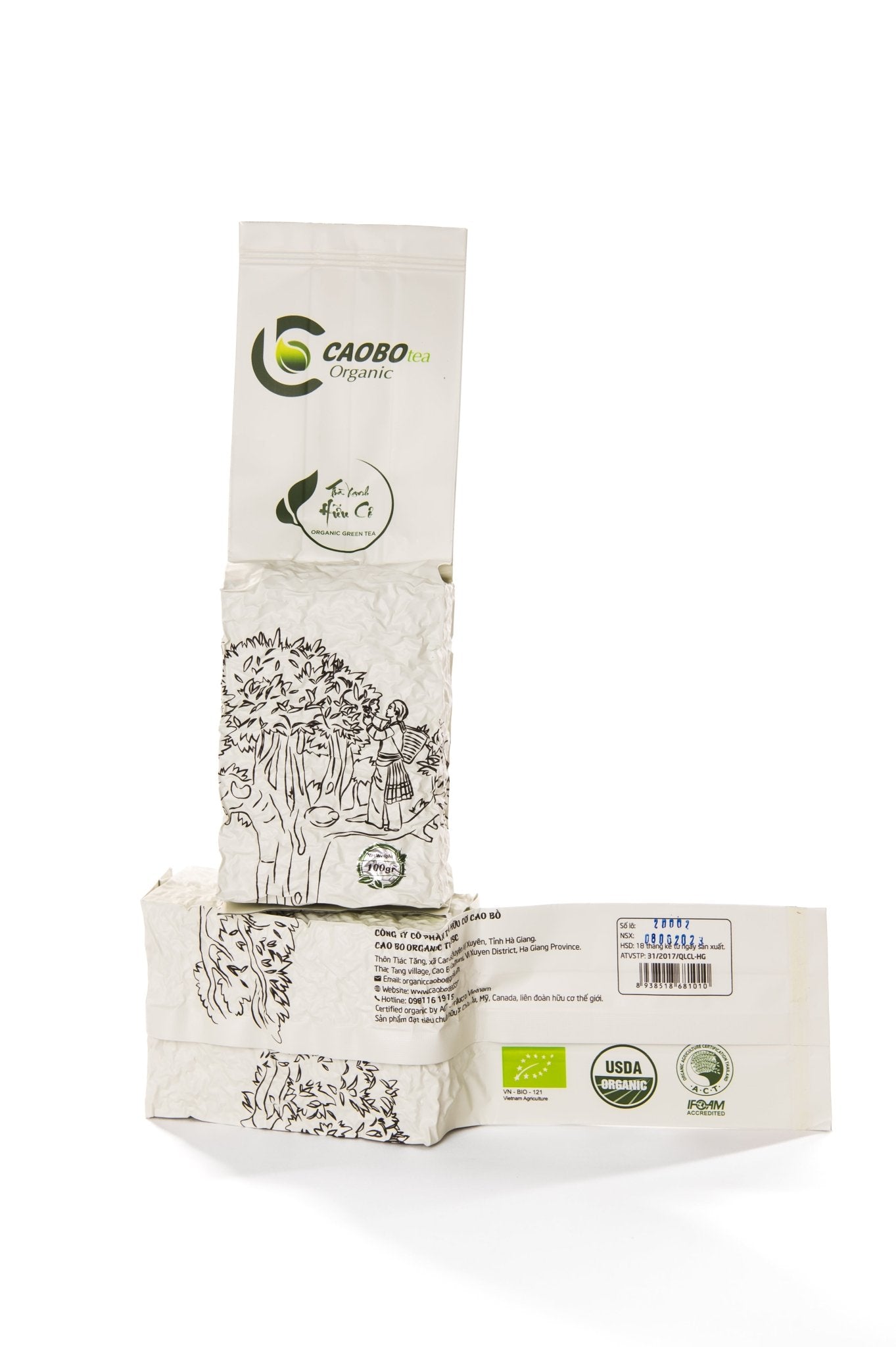 Grüner Bio-Tee von CaoBo (100g) - Viet-Tee.de