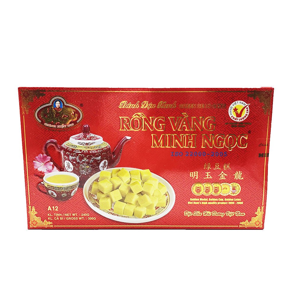 Veganer Mungbohnen Snack - Bánh Đậu Xanh (240g Packung) - VIET-TEE.de