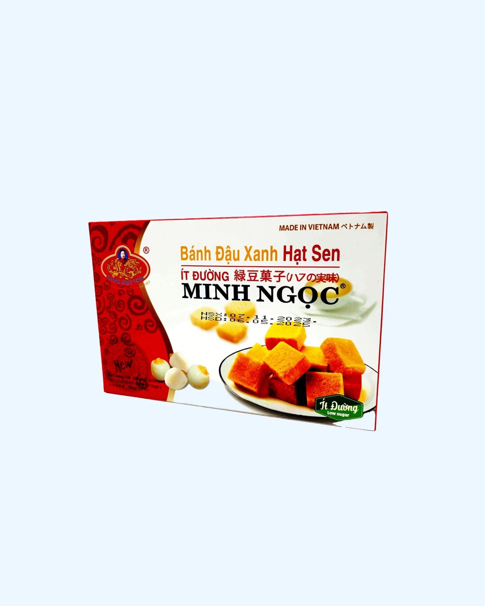 Veganer Mungbohnen Snack - Bánh Đậu Xanh (300g Packung)